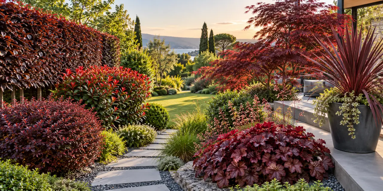 6 plantes à feuillage rouge pour structurer une haie, un massif ou un pot