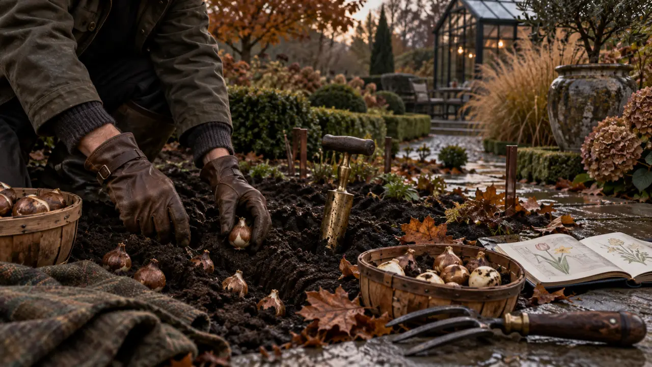 Cloche de jardin vintage protégeant une plante dans une serre ancienne